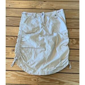 Esprit Vintage Side Ruched Skirt Size 9/10 Women’s Beige